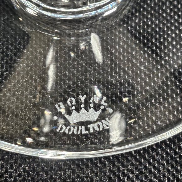 Royal Doulton Country Rose Gold Rim Crystal Tea Wine And Water Stemmed Glassware - Picture 3 of 12